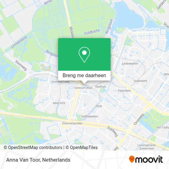 Anna Van Toor kaart