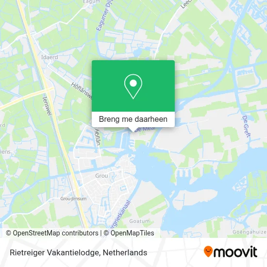 Rietreiger Vakantielodge kaart