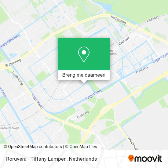 Roruvera - Tiffany Lampen kaart