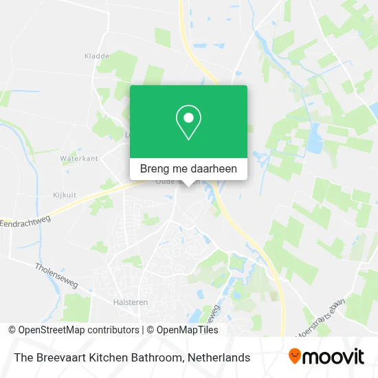 The Breevaart Kitchen Bathroom kaart