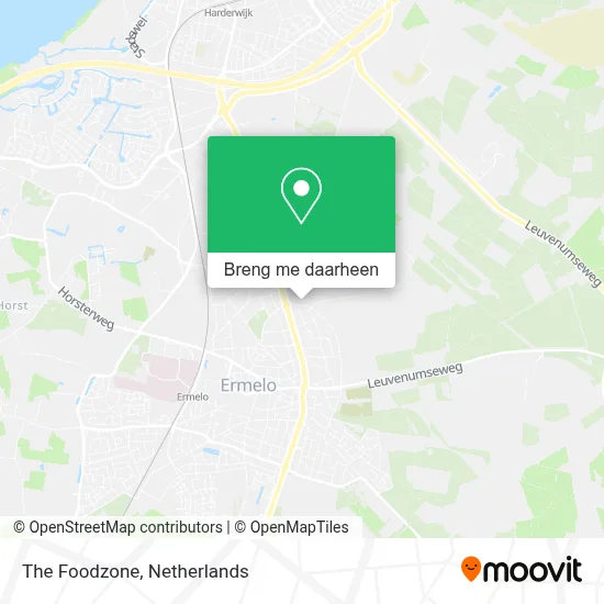 The Foodzone kaart