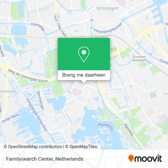 Familysearch Center kaart