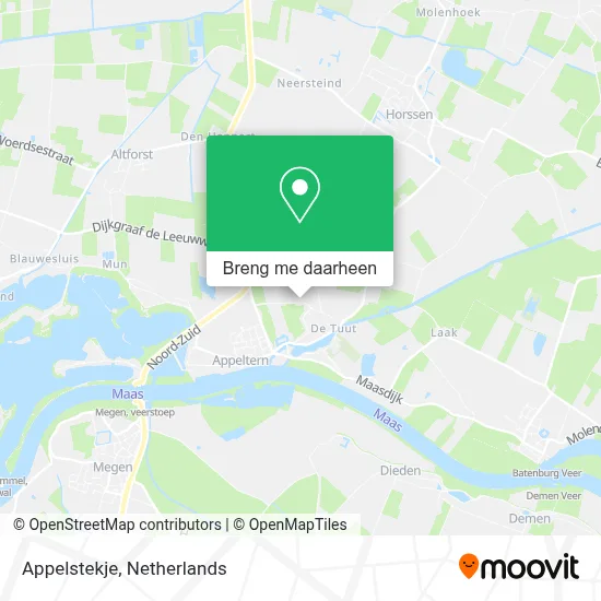 Appelstekje kaart
