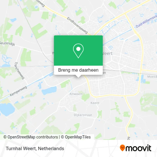 Turnhal Weert kaart