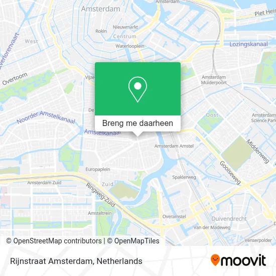 Rijnstraat Amsterdam kaart