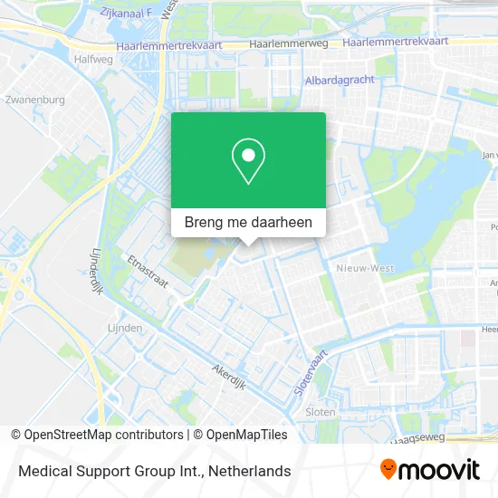 Medical Support Group Int. kaart