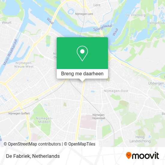 De Fabriek kaart