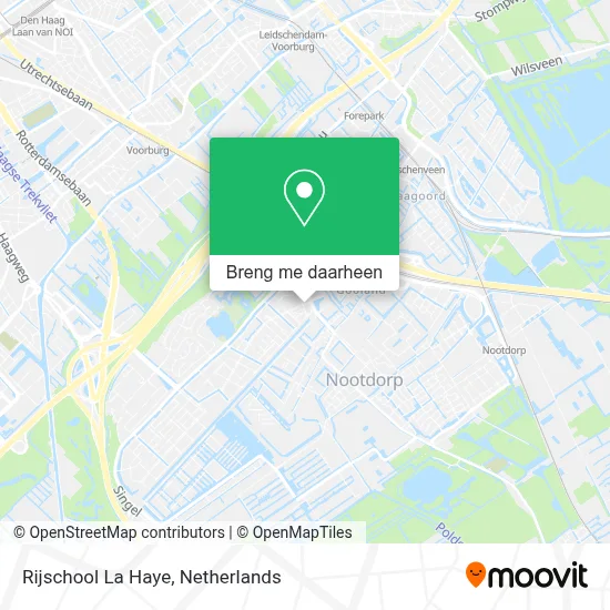 Rijschool La Haye kaart