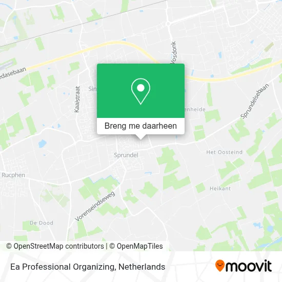 Ea Professional Organizing kaart