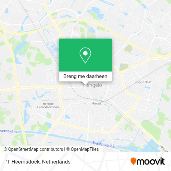 'T Heemsdock kaart