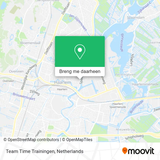 Team Time Trainingen kaart