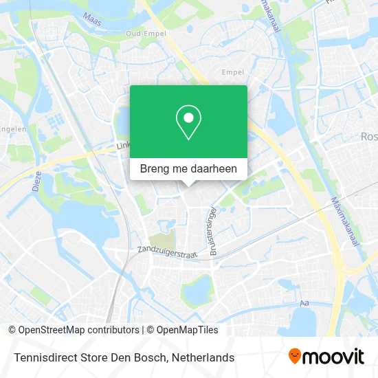 Tennisdirect Store Den Bosch kaart