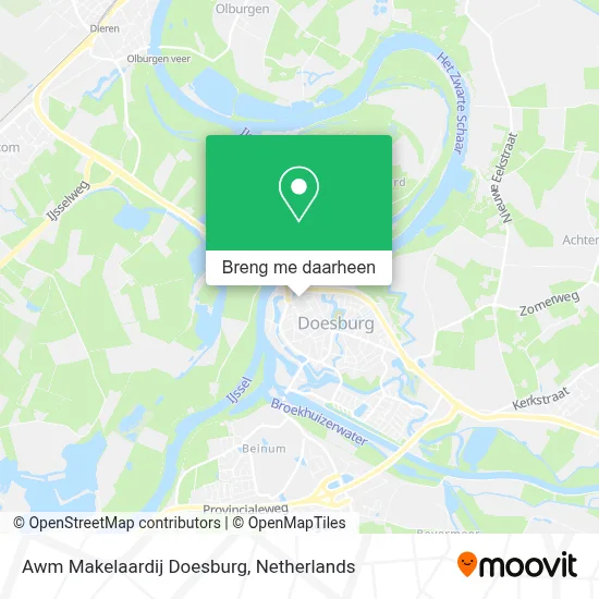 Awm Makelaardij Doesburg kaart