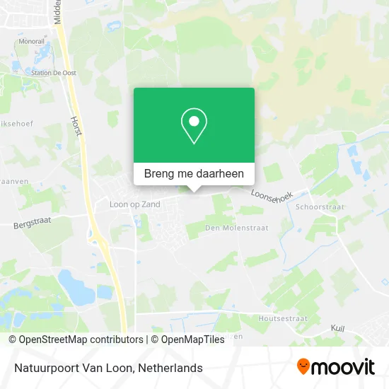 Natuurpoort Van Loon kaart