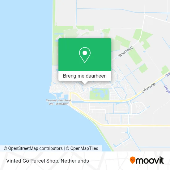 Vinted Go Parcel Shop kaart