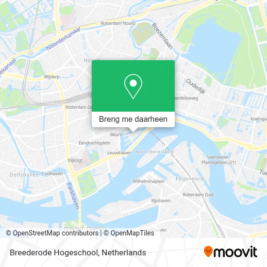 Breederode Hogeschool kaart