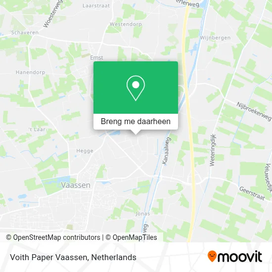 Voith Paper Vaassen kaart