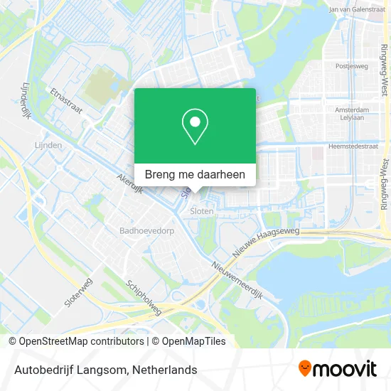 Autobedrijf Langsom kaart