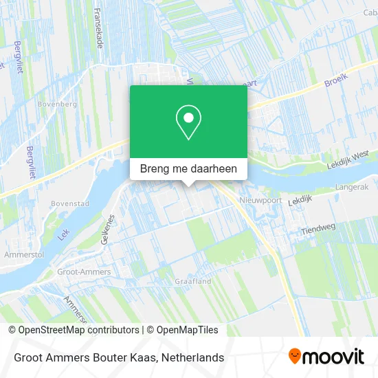 Groot Ammers Bouter Kaas kaart