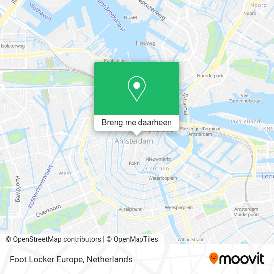 Foot Locker Europe kaart