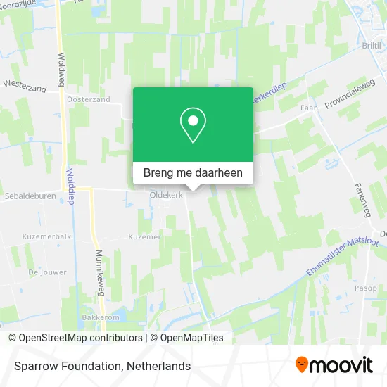 Sparrow Foundation kaart