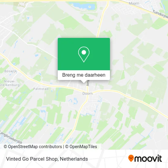 Vinted Go Parcel Shop kaart