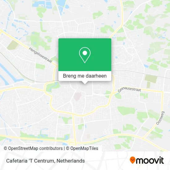 Cafetaria 'T Centrum kaart