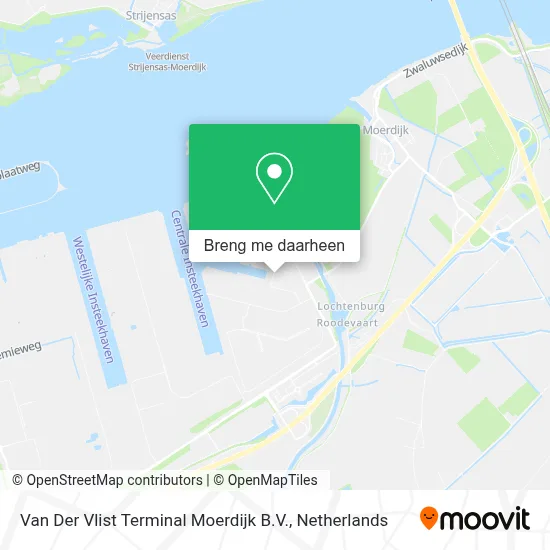 Van Der Vlist Terminal Moerdijk B.V. kaart