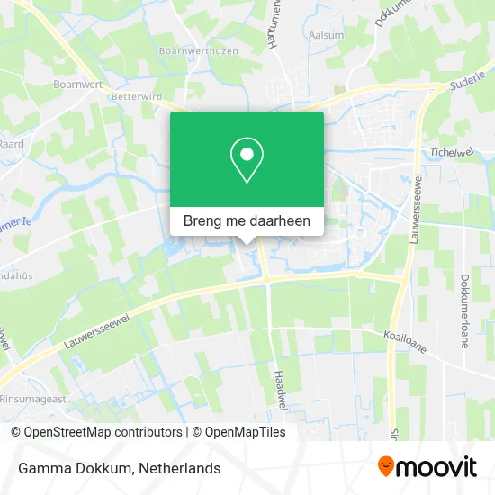 Gamma Dokkum kaart