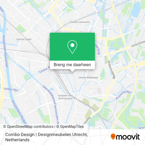 Combo Design | Designmeubelen Utrecht kaart
