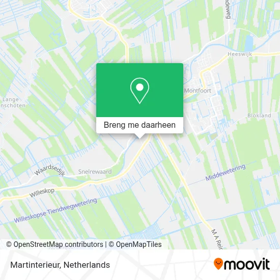 Martinterieur kaart