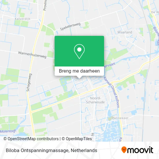 Biloba Ontspanningmassage kaart