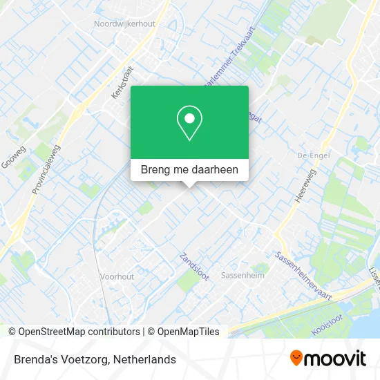 Brenda's Voetzorg kaart