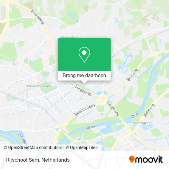 Rijschool Sem kaart