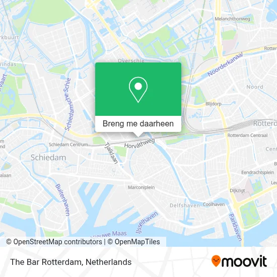 The Bar Rotterdam kaart