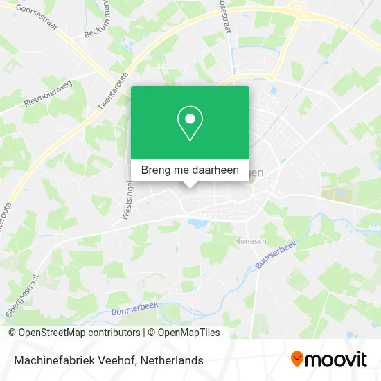 Machinefabriek Veehof kaart