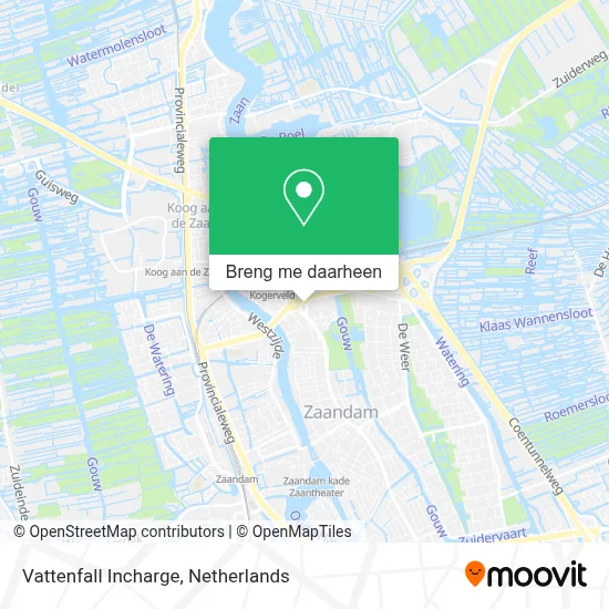 Vattenfall Incharge kaart