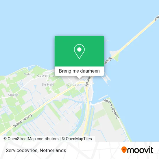 Servicedevries kaart