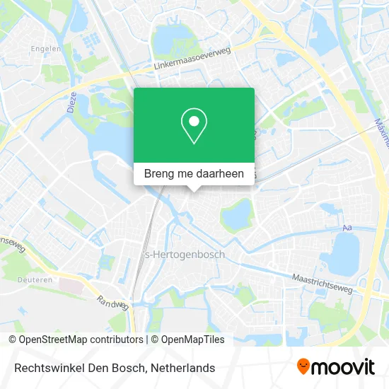 Rechtswinkel Den Bosch kaart