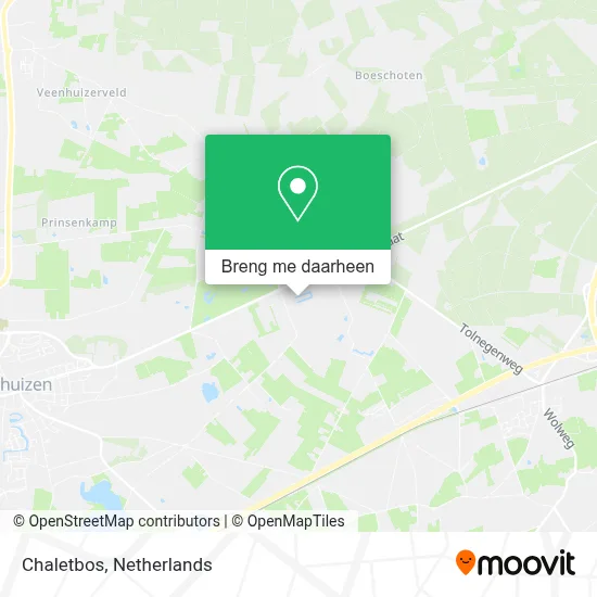 Chaletbos kaart