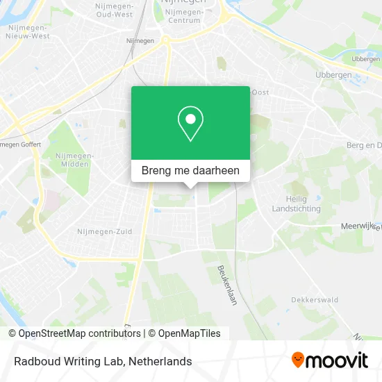 Radboud Writing Lab kaart
