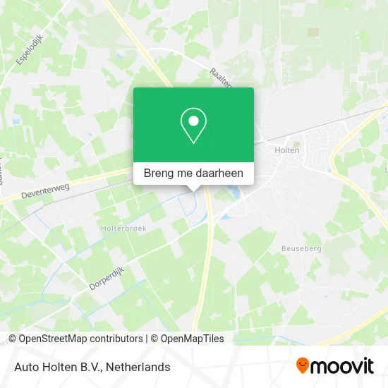 Auto Holten B.V. kaart