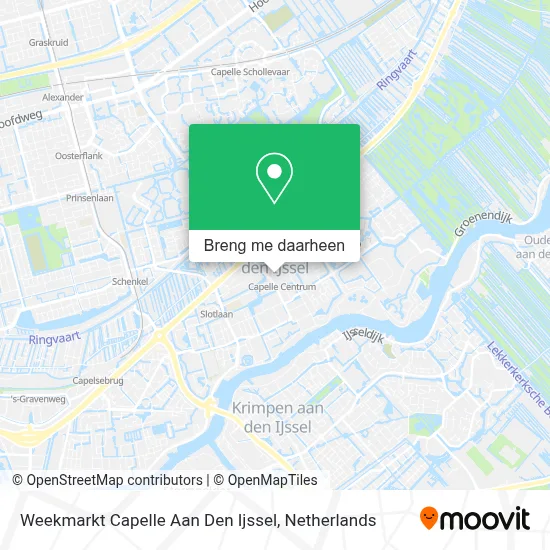 Weekmarkt Capelle Aan Den Ijssel kaart
