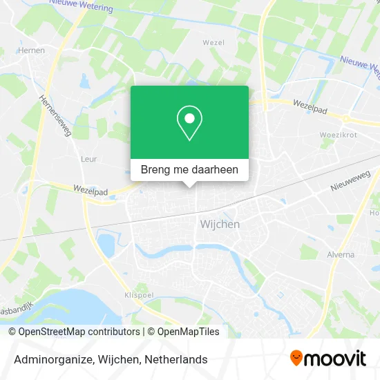 Adminorganize, Wijchen kaart