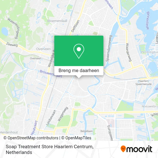Soap Treatment Store Haarlem Centrum kaart