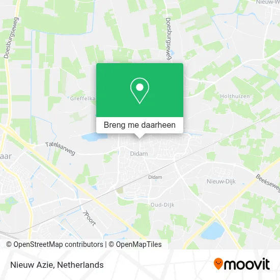 Nieuw Azie kaart