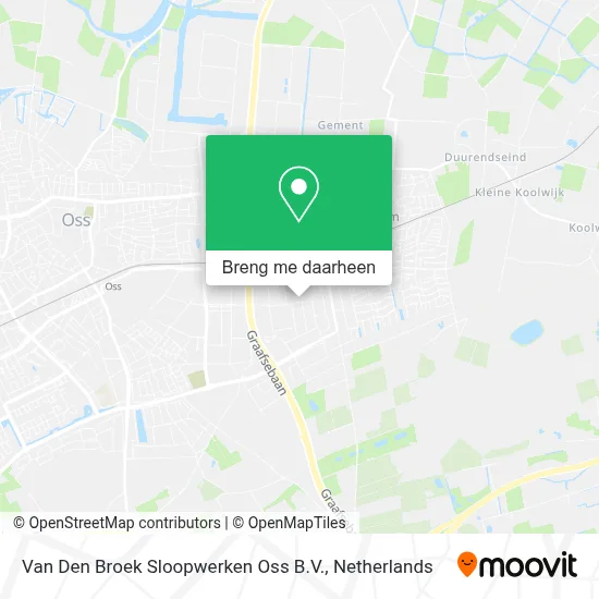 Van Den Broek Sloopwerken Oss B.V. kaart