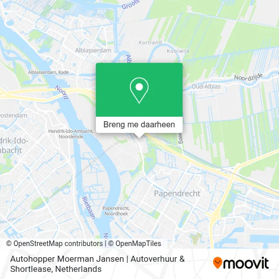 Autohopper Moerman Jansen | Autoverhuur & Shortlease kaart