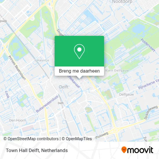 Town Hall Delft kaart
