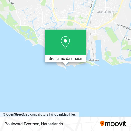 Boulevard Evertsen kaart